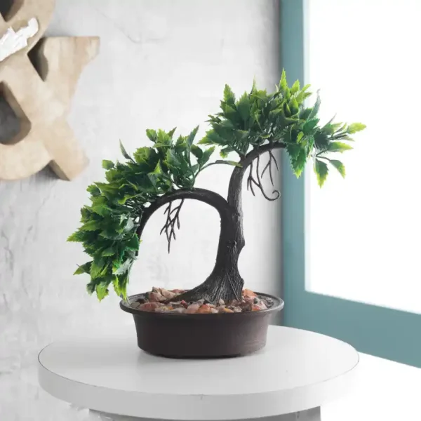 2 Branch Shemrock Artificial Bonsai Tree