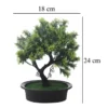 3 Branch With Green Leaves Artificial Bonsai Tree