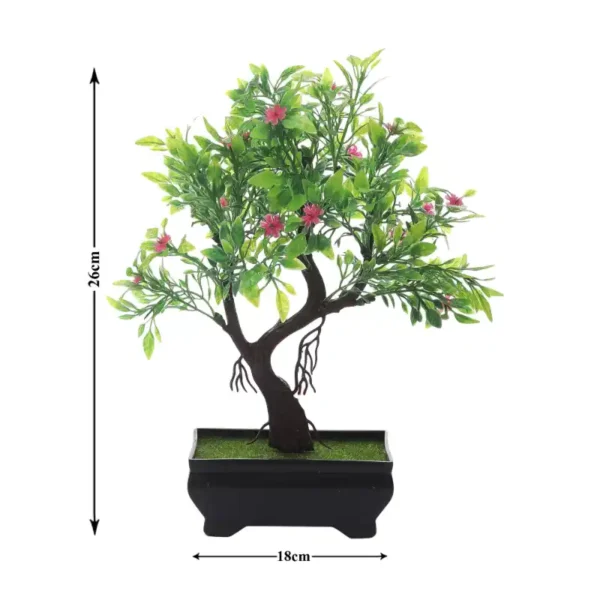 3 Branch With Pink Flowers Artificial Bonsai Tree