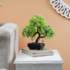 3 Head With Green Leaves Artificial Bonsai Tree