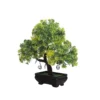 3 Head With Green Leaves Artificial Bonsai Tree