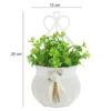 Green Bush with Pot Artificial Wall Plant