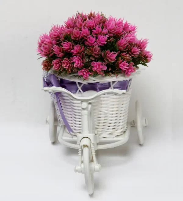 Pink Rickshaw Artificial Plant