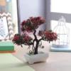 Red Banyan With Colored Leaves Artificial Bonsai Tree