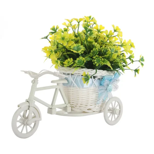 Yellow Daisy Flowers Rickshaw Artificial Plant