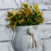 Yellow Foliage with Pot Artificial Wall Plant