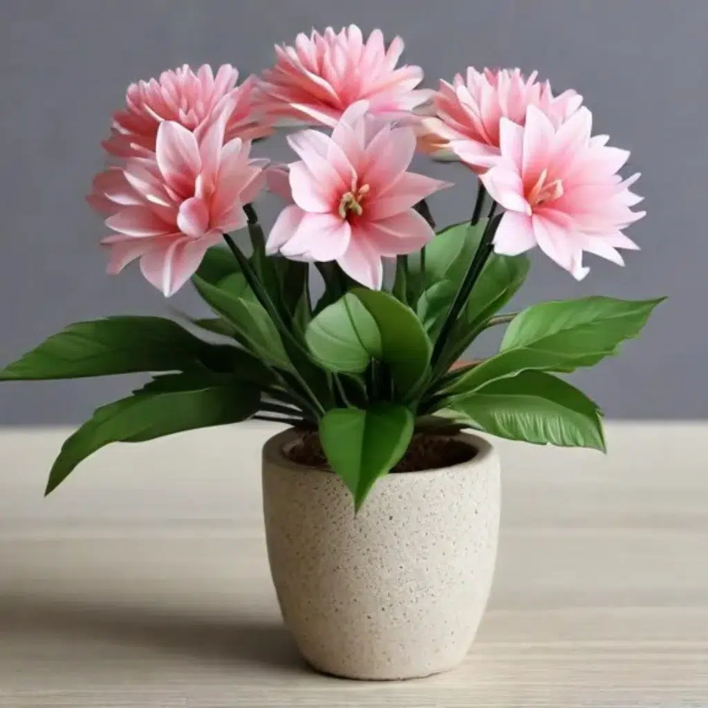 small plastic plants for home decor