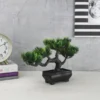4 Head Green Leaves Artificial Bonsai Tree