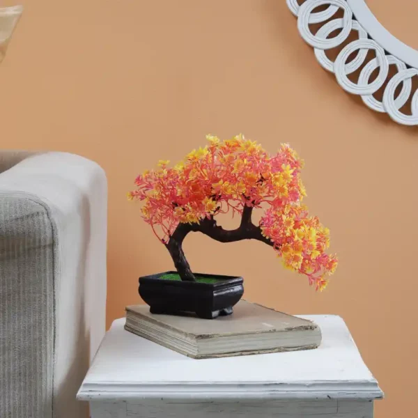Hanging Branch With Flowery Leaves Artificial Bonsai Tree