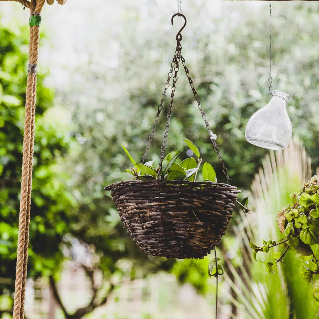 artificial hanging plants for balcony