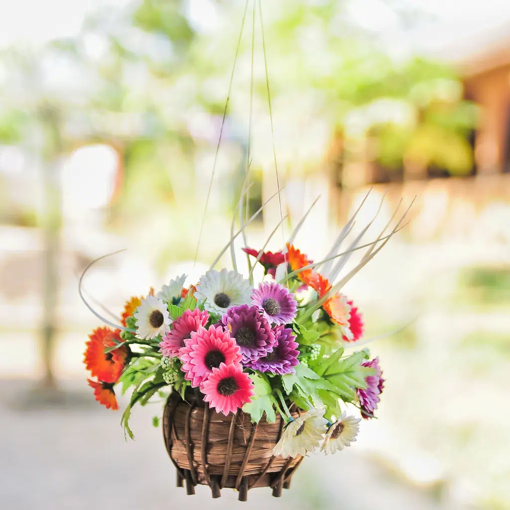 artificial hanging plants