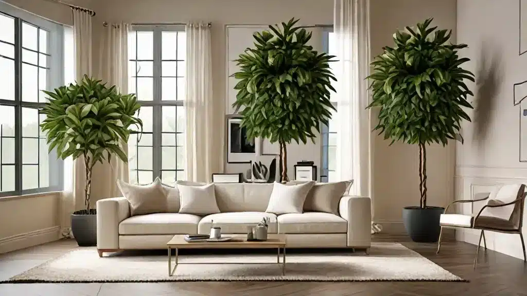 artificial plants and trees indoor