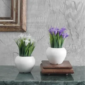 Artificial Mini Plants with Lily Flowers