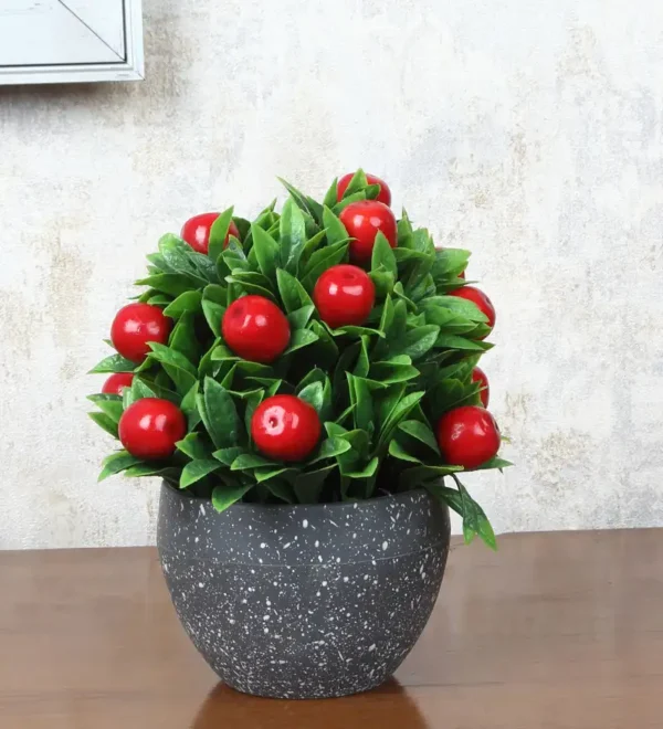 Red Apple Potted Artificial Plant