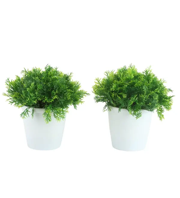 Artificial potted Thick Green Leaves plants