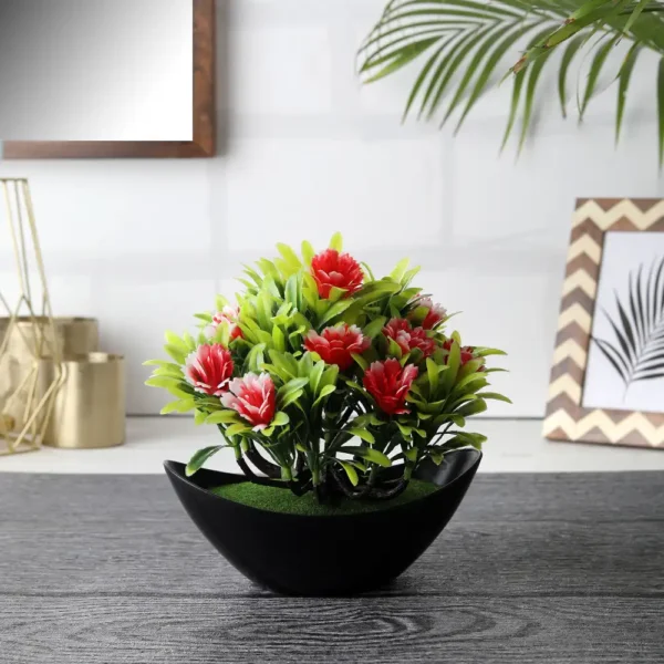 Artificial Bush with red flowers