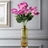 Artificial Purple Anthurium Bunches without Vase