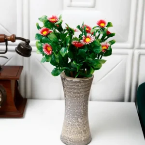 Artificial Red Daisy Bunches without Vase