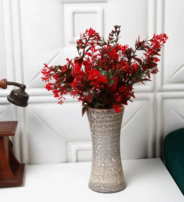 Artificial Tall Red Leaves Bunch without Vase