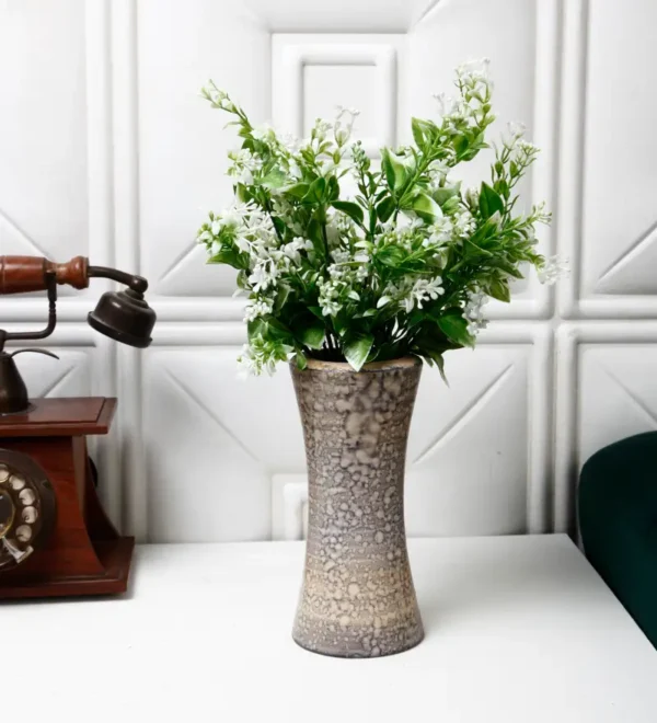 Artificial Tall White Leaves Bunch without Vase