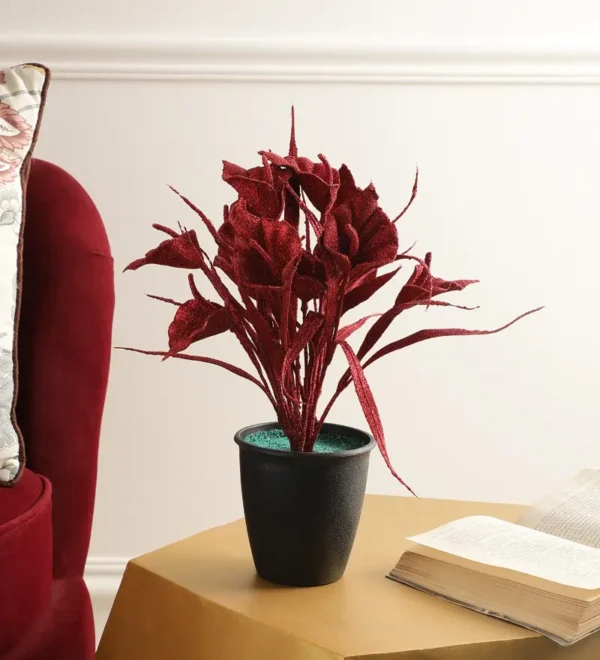 Red Artificial Tulip Plant with pot