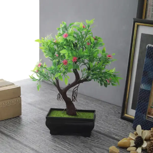 3 Branch With Pink Flowers Artificial Bonsai Tree