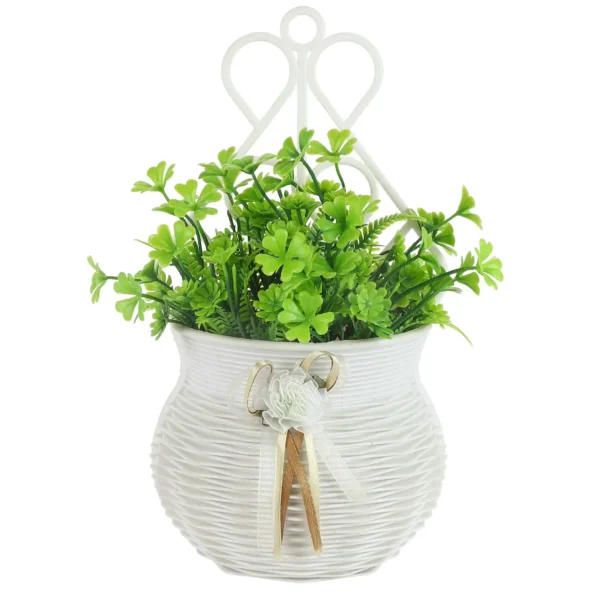 Green Bush with Pot Artificial Wall Plant