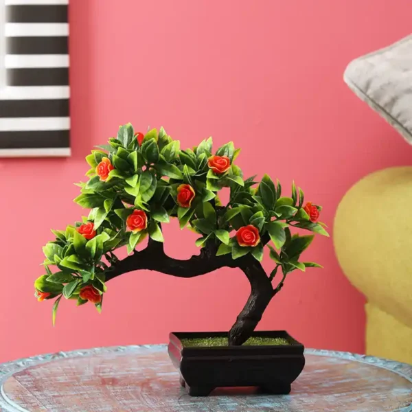 Hanging Branch With Roses Artificial Bonsai Tree