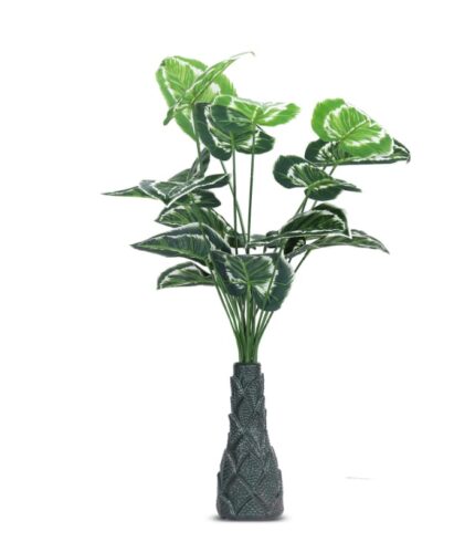 18 Leaf Money Plant 4 with Floor Standing Green Base