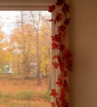 Foliyaj Artificial Yellow Maple Leaf Vine - 1 pc