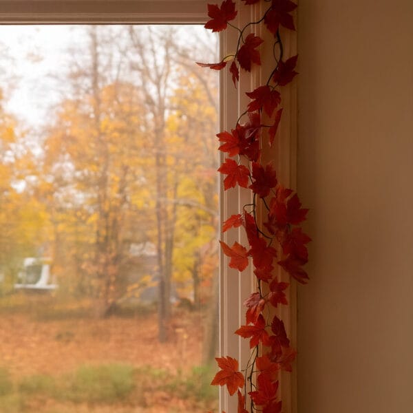 Foliyaj Artificial Yellow Maple Leaf Vine - 1 pc