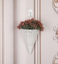 Foliyaj Artificial Red Clover Wall Plant - 1 pc