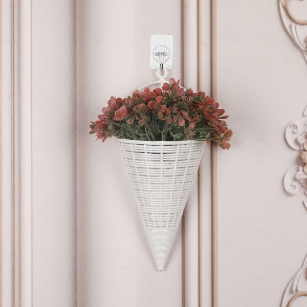 Foliyaj Artificial Red Clover Wall Plant - 1 pc