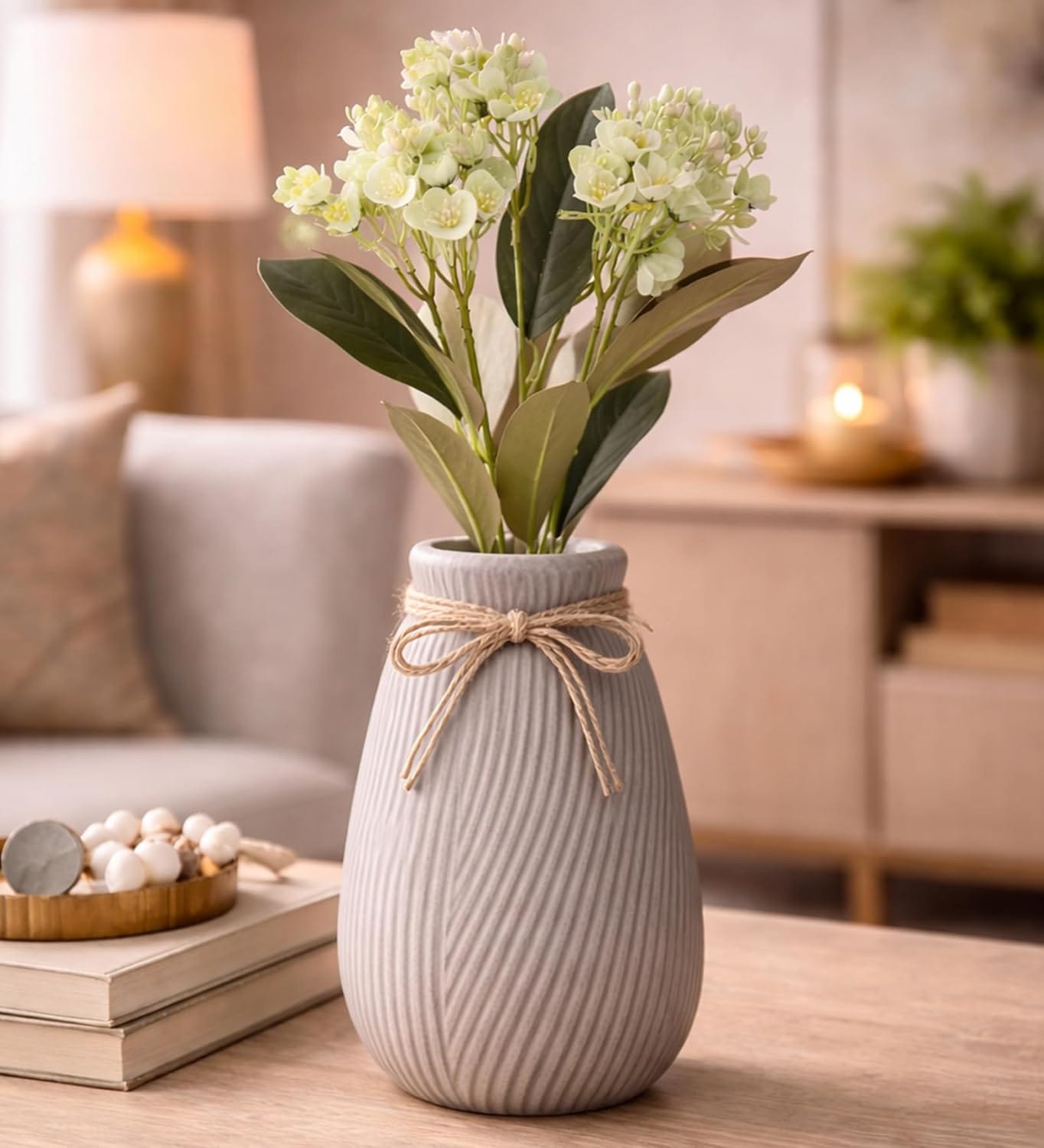 Foliyaj Artificial Jasmine Flower Stick - 1 pc