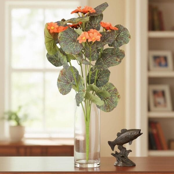 Foliyaj Artificial Orange Daisy Stick - 1 pc